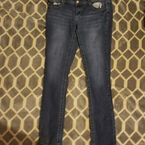 9/10 long mid rise skinny jeans